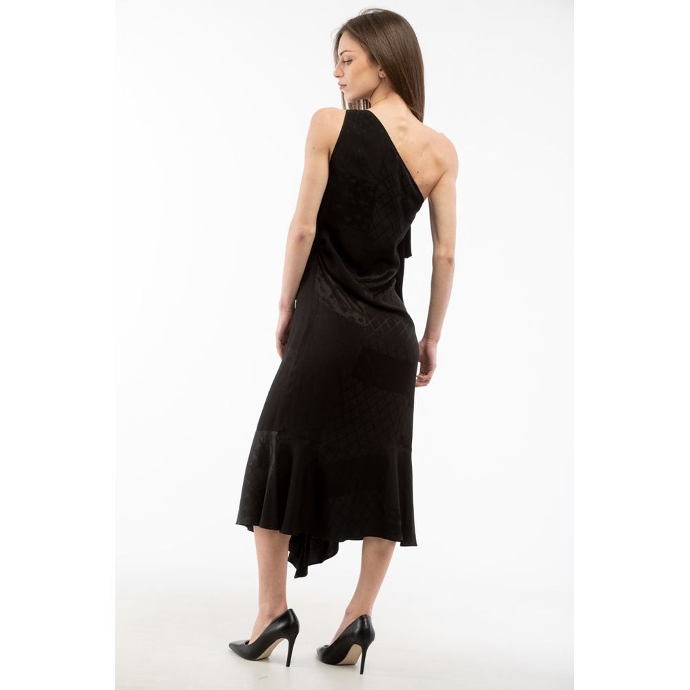 Robe de cocktail noire en viscose Moschino