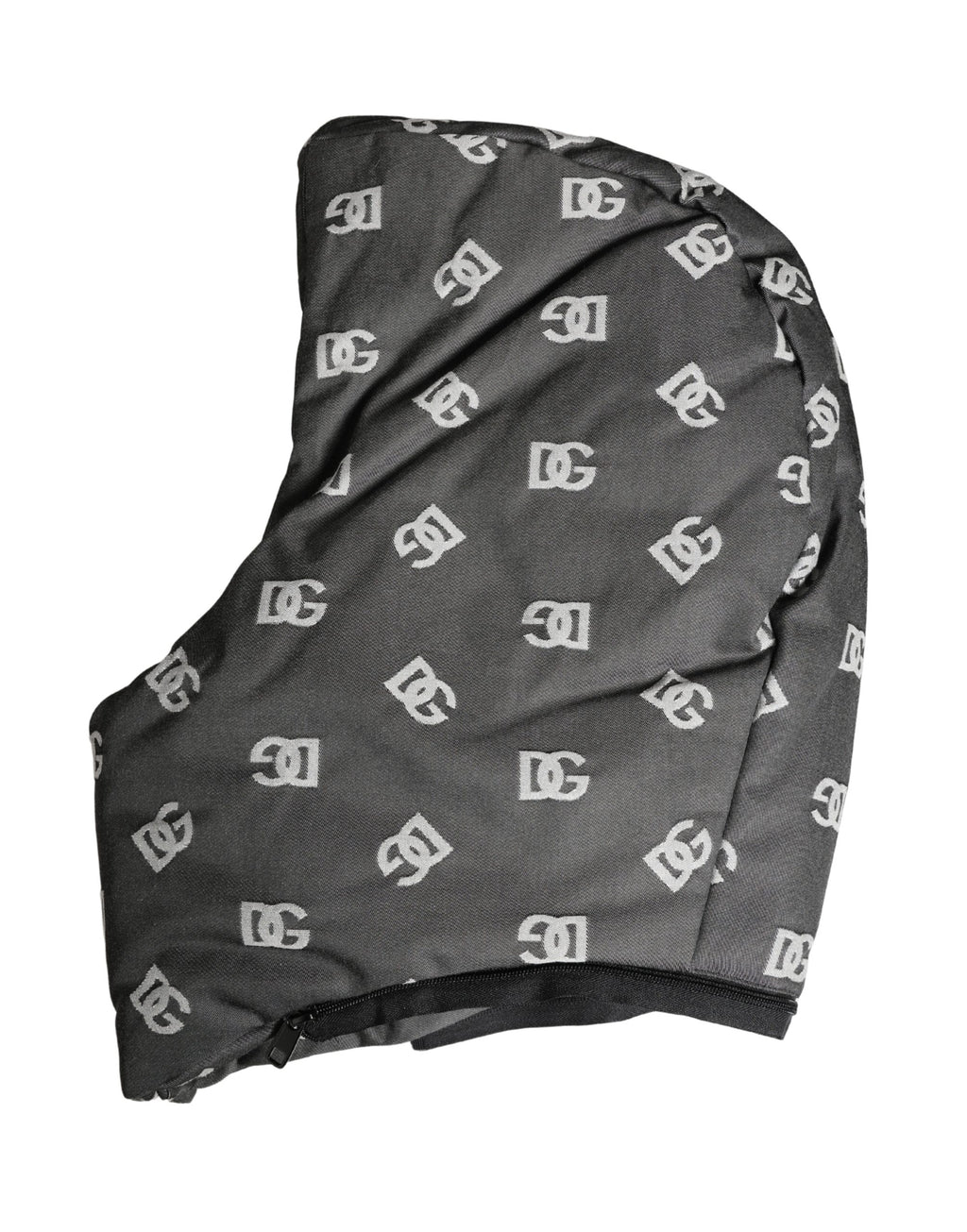 Dolce & Gabbana Chapeau Capello Enveloppant la Tête Entière Imprimé Logo Noir