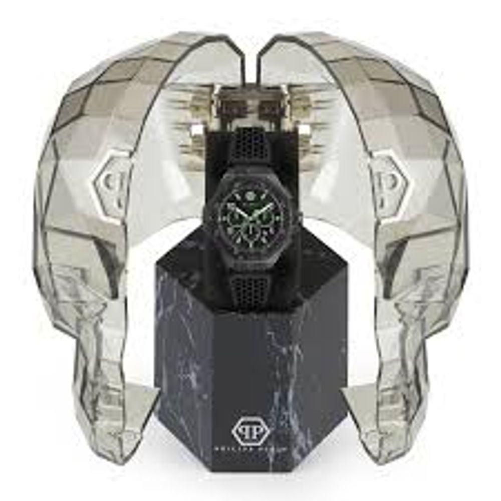Philipp Plein Black Sport Watch for Men detail view