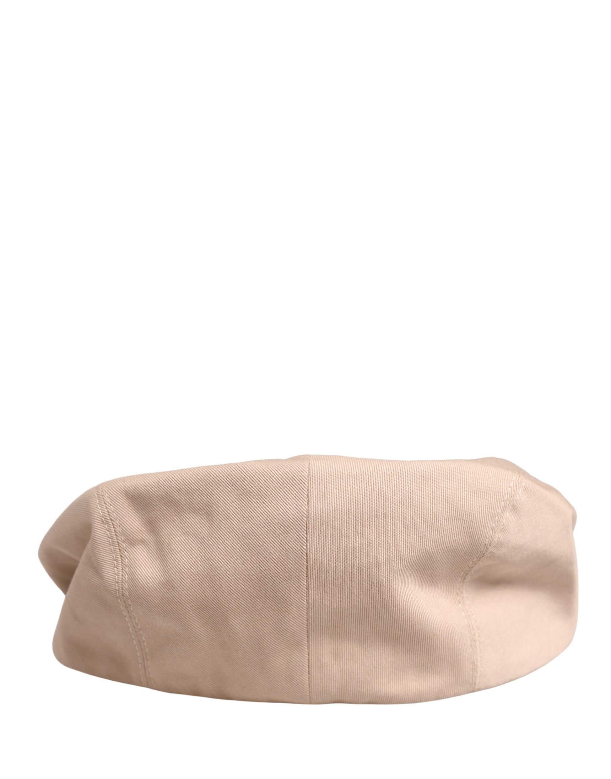 Dolce & Gabbana Homme Casquette Gavroche en Coton Beige
