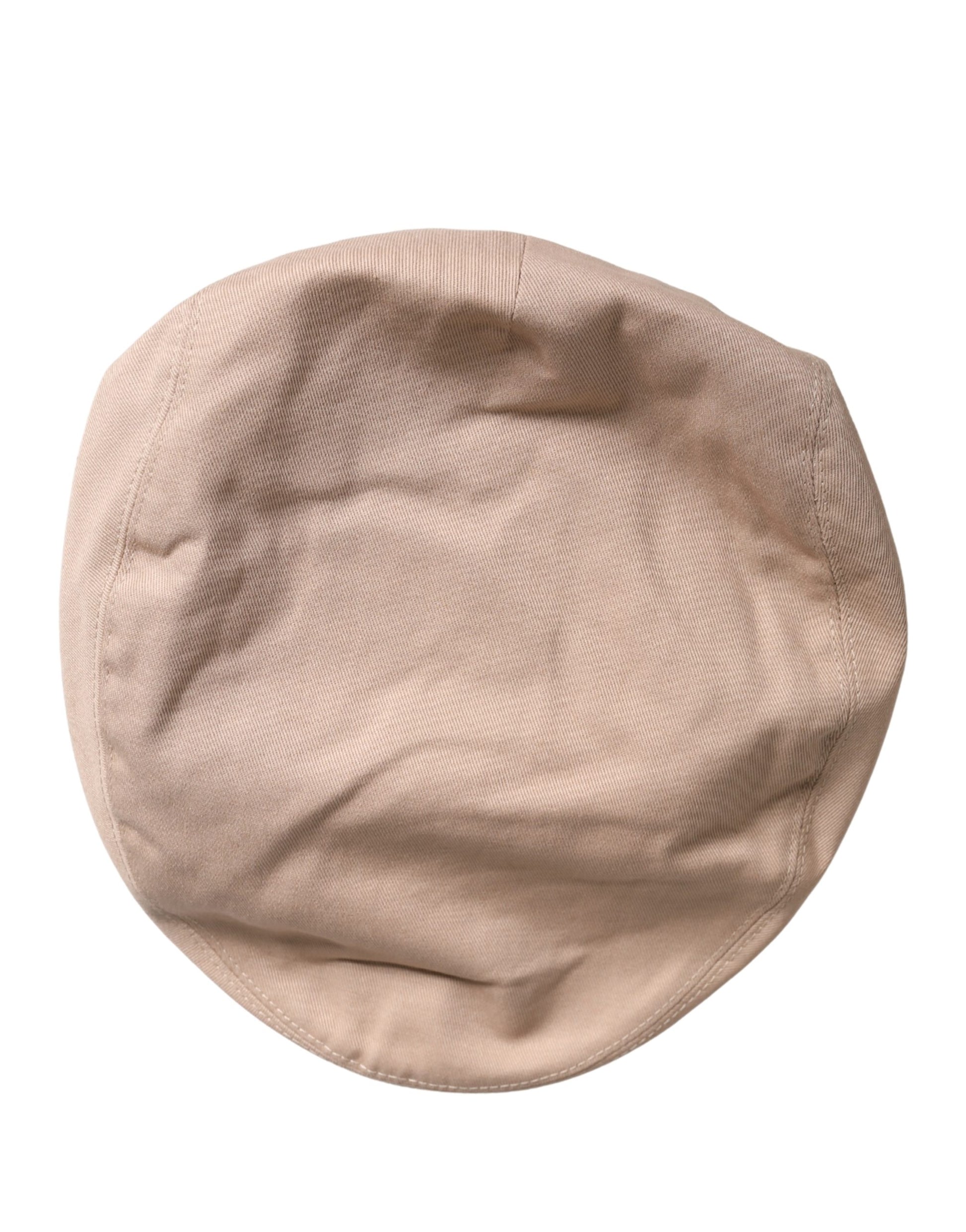 Dolce & Gabbana Homme Casquette Gavroche en Coton Beige