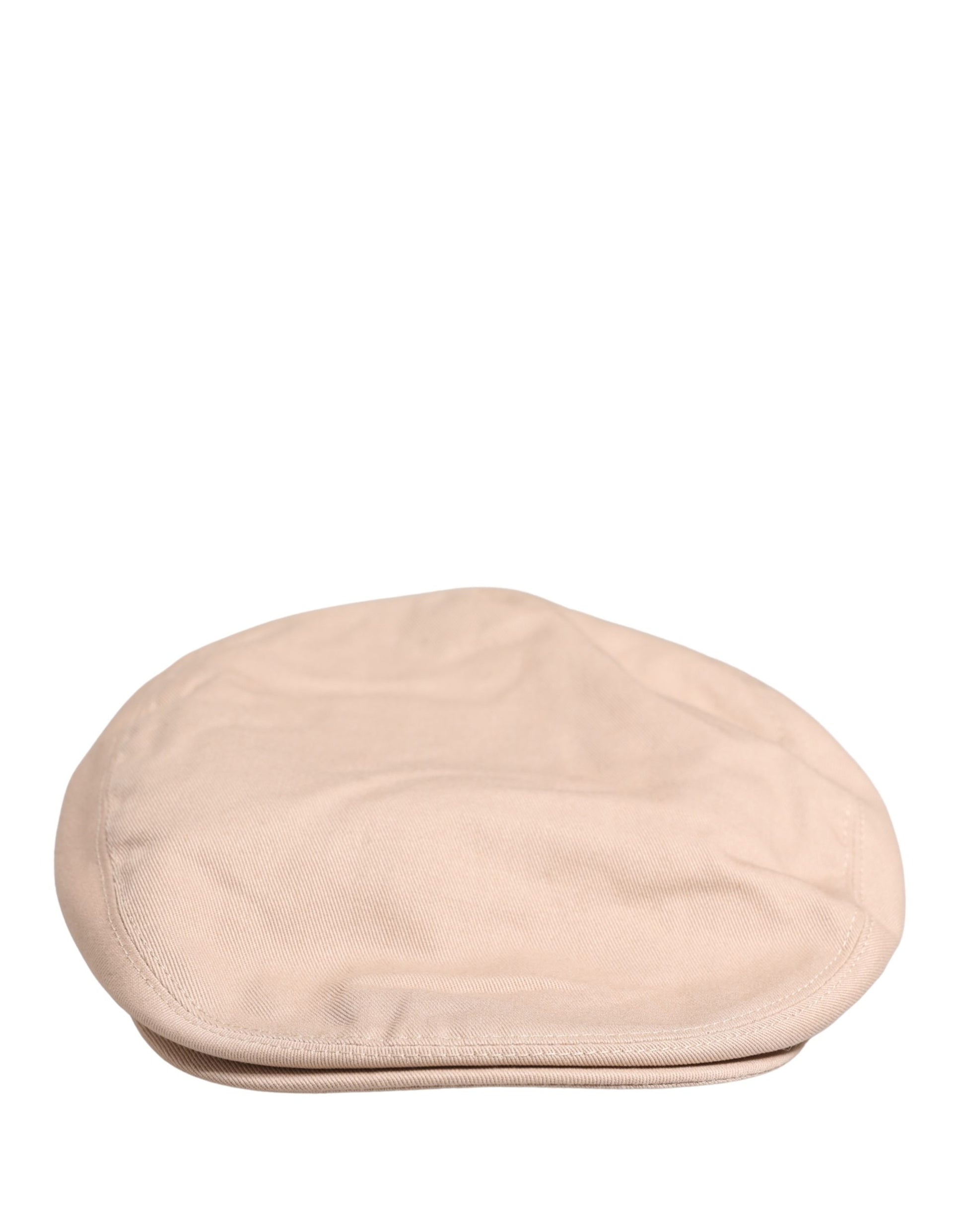 Dolce & Gabbana Homme Casquette Gavroche en Coton Beige