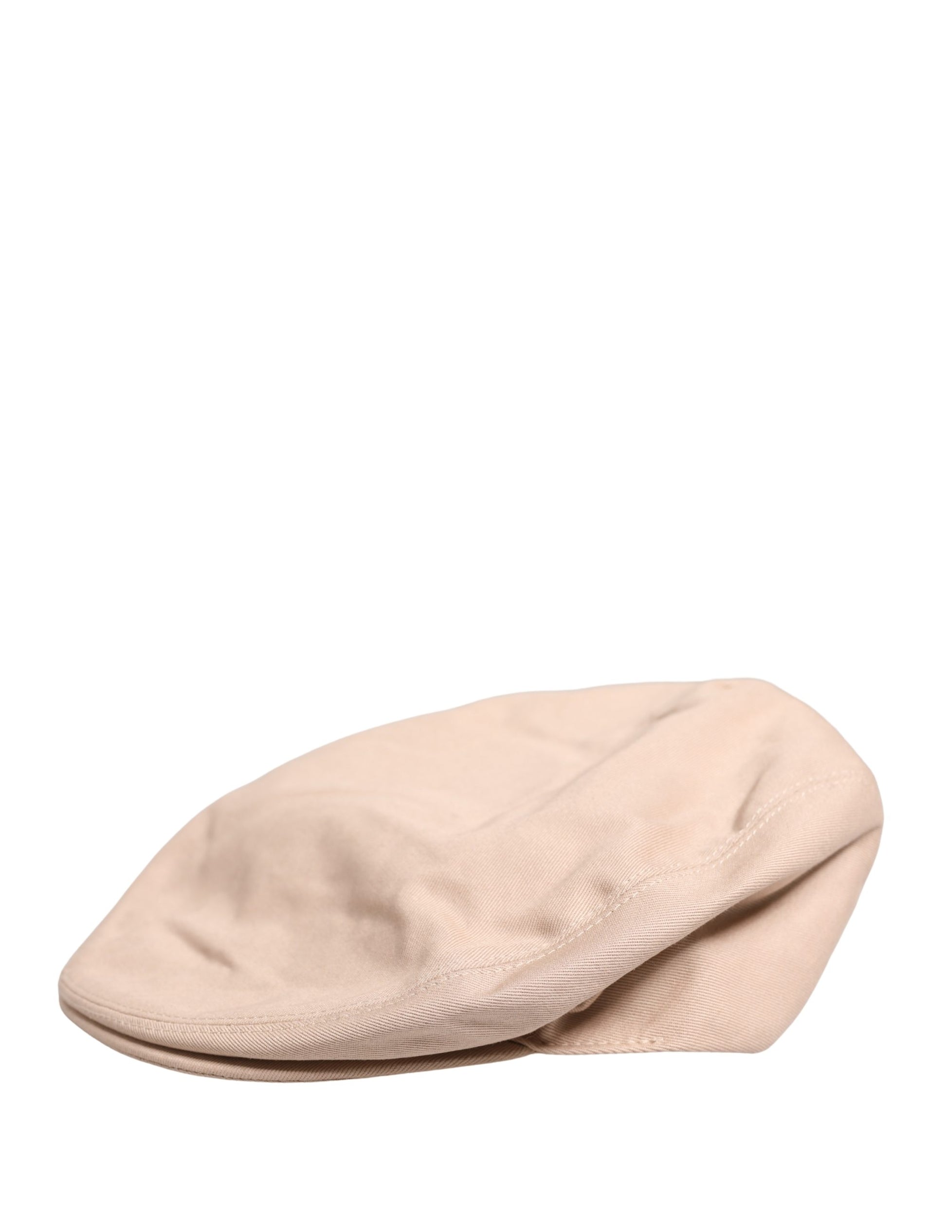 Dolce & Gabbana Homme Casquette Gavroche en Coton Beige