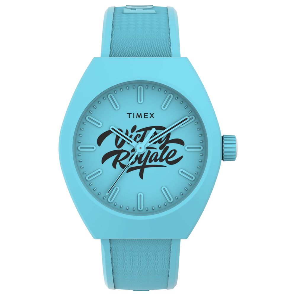 Montre de sport Timex en caoutchouc bleu