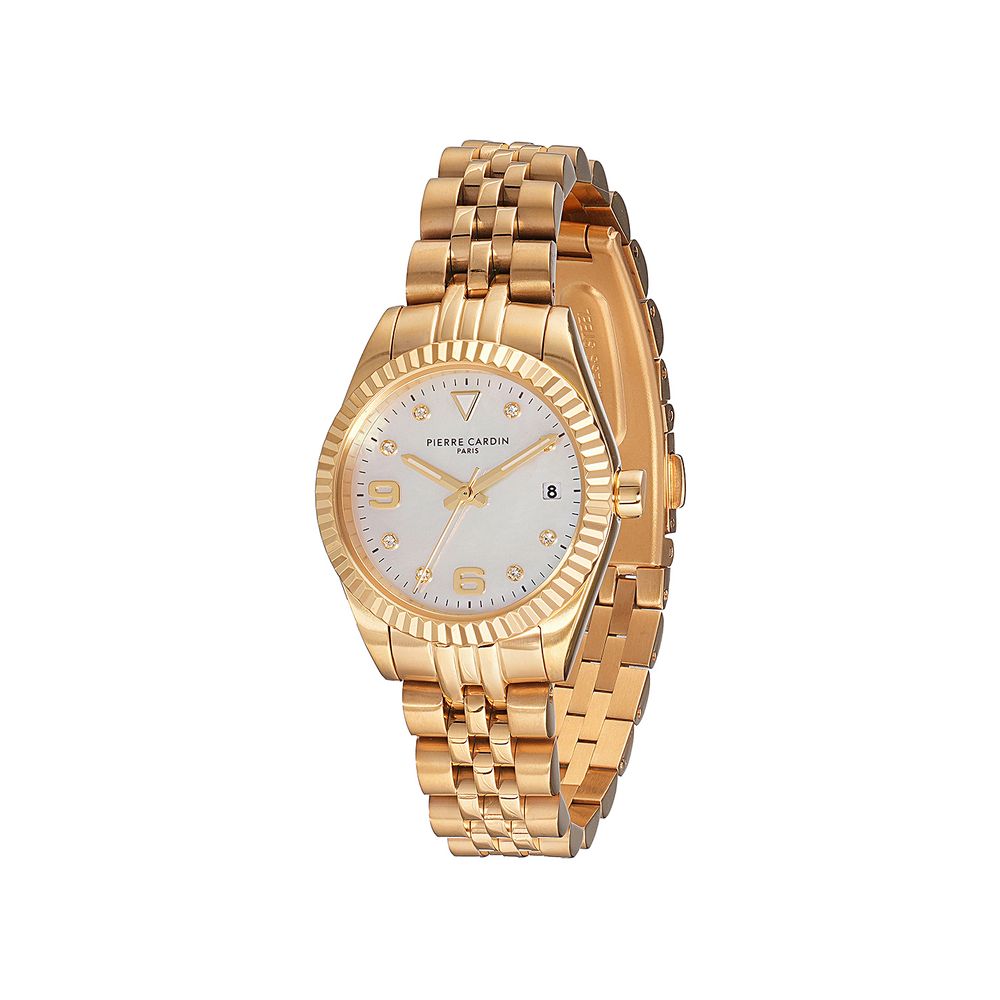 Montre-bracelet Pierre Cardin en acier inoxydable doré