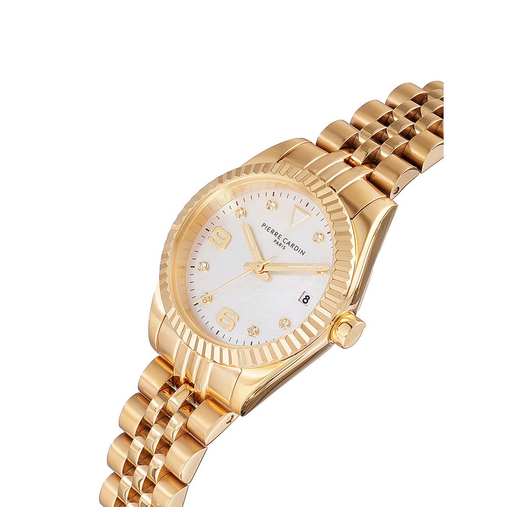 Montre-bracelet Pierre Cardin en acier inoxydable doré
