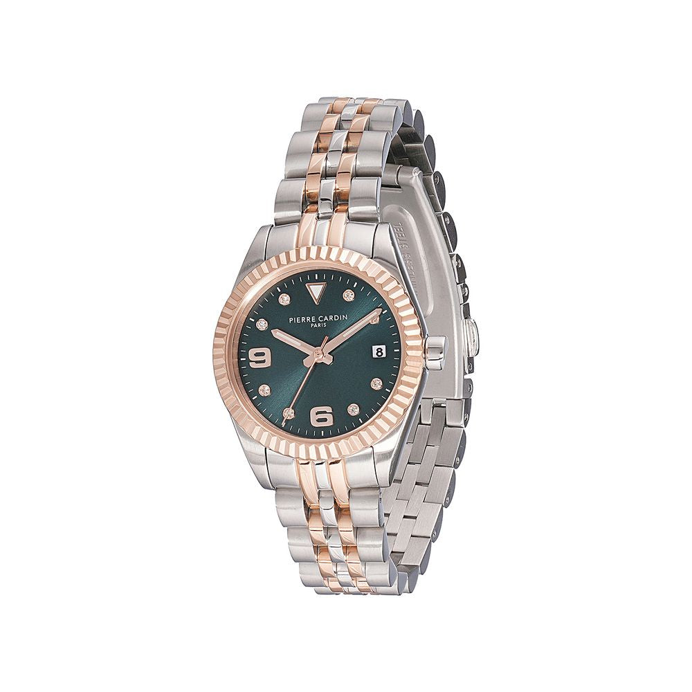 Montre Pierre Cardin à bracelet en acier inoxydable gris
