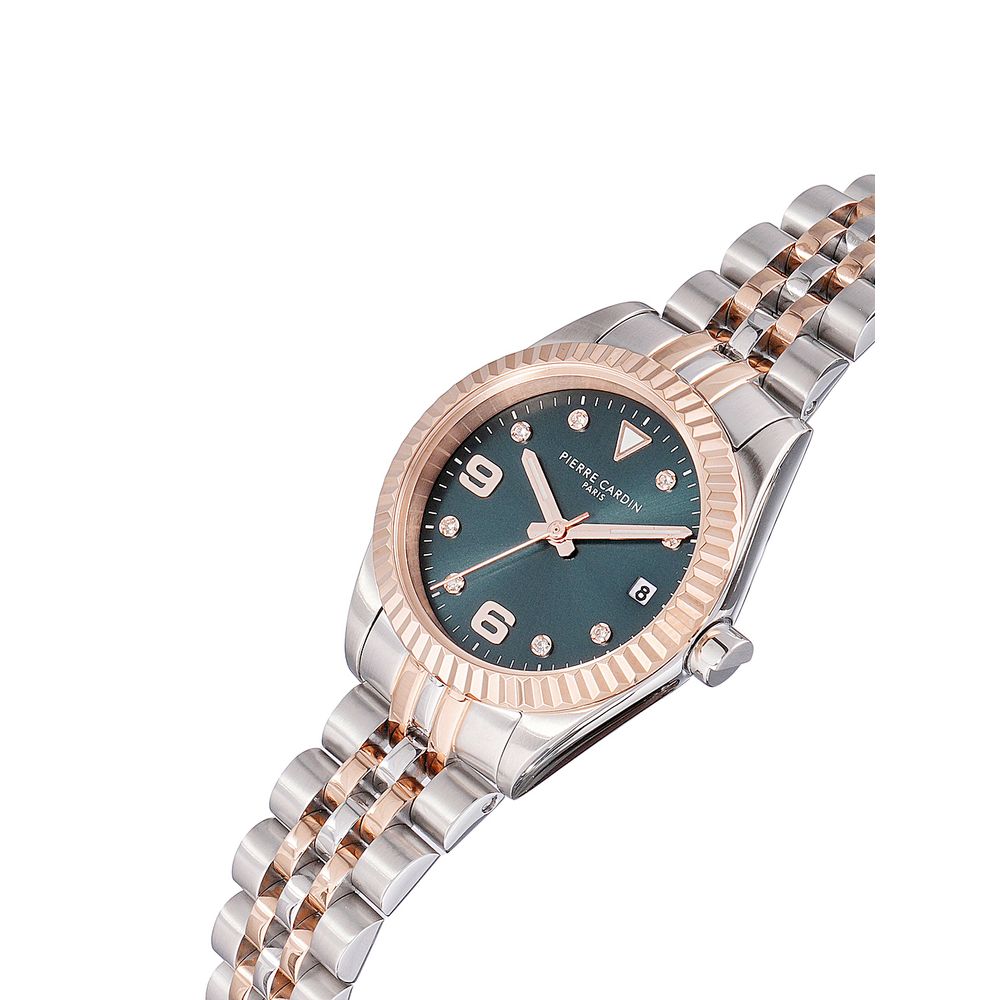 Montre Pierre Cardin à bracelet en acier inoxydable gris