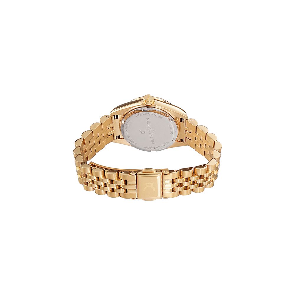 Montre habillée Pierre Cardin en acier inoxydable doré