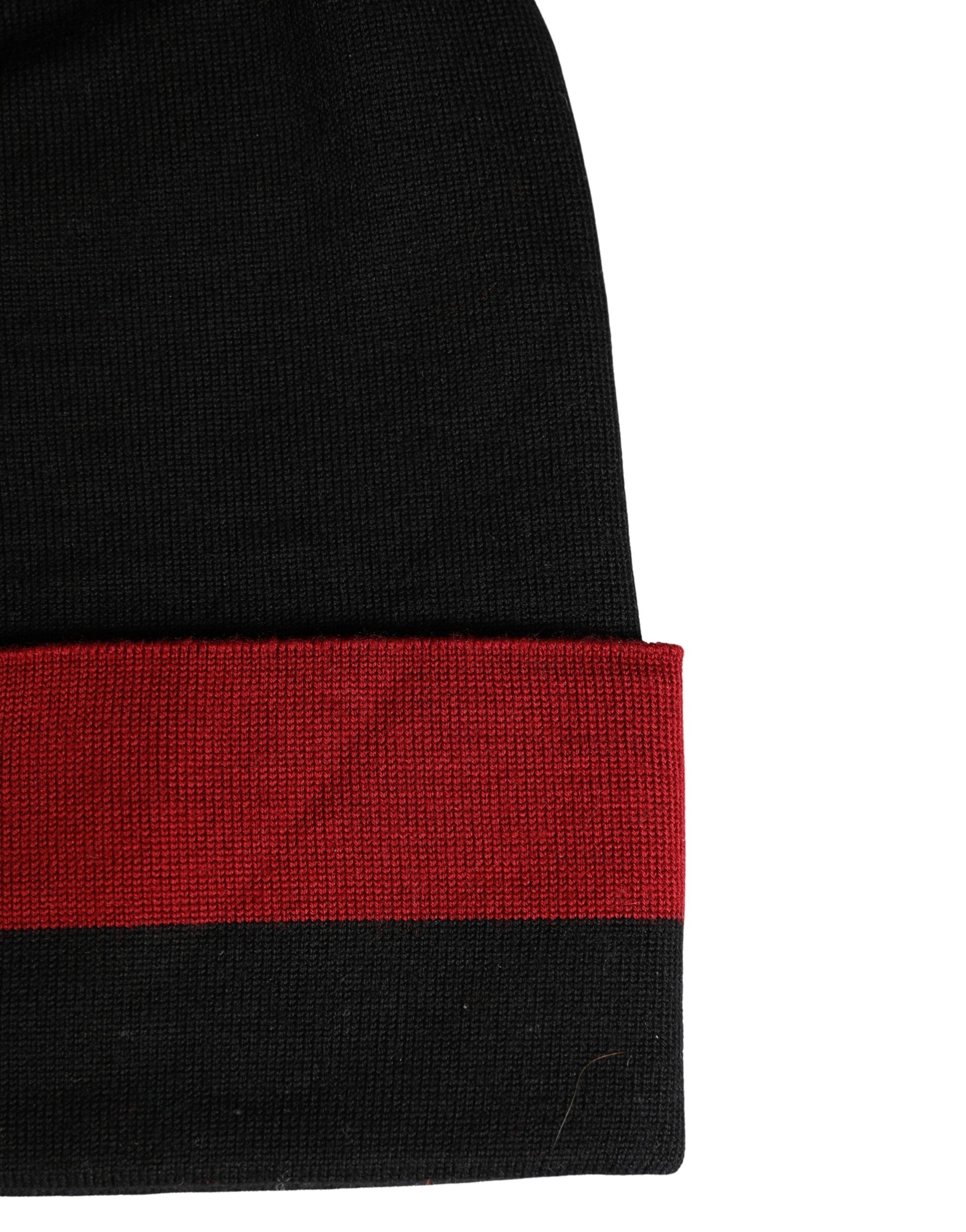 Dolce & Gabbana Black Beanie for Men side view