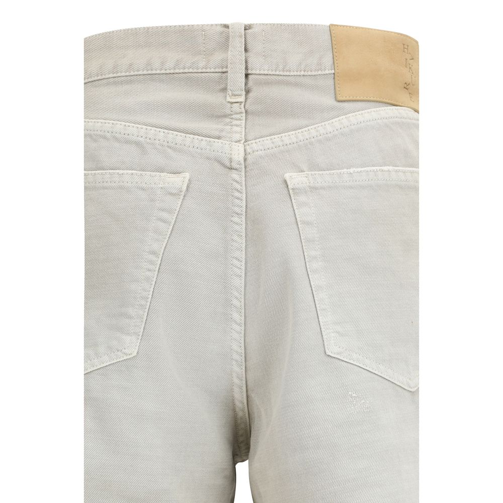 Jean droit en coton gris Haikure