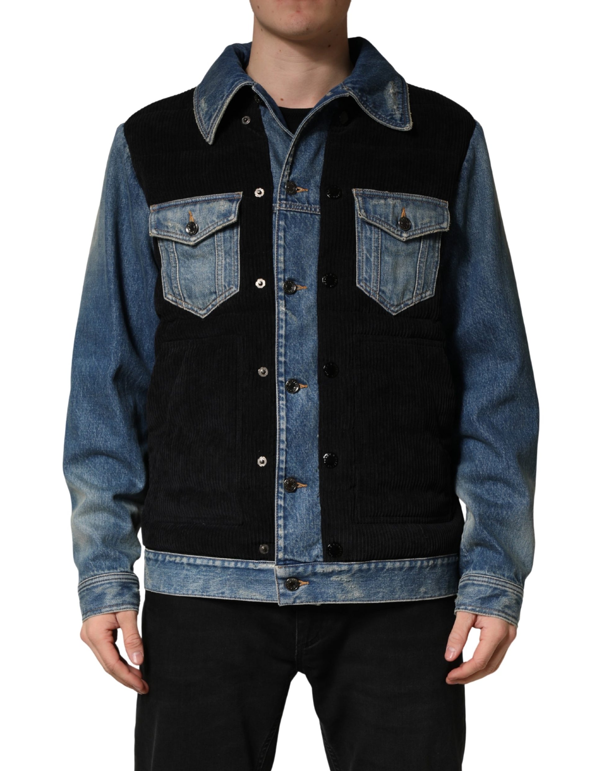 Dolce & Gabbana Black Denim Jackets for Men