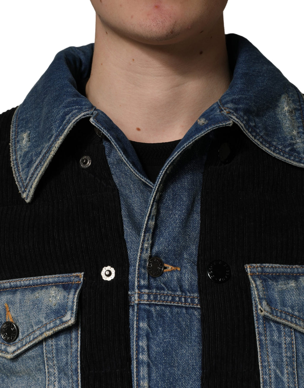 Dolce & Gabbana Black Denim Jackets for Men additional view