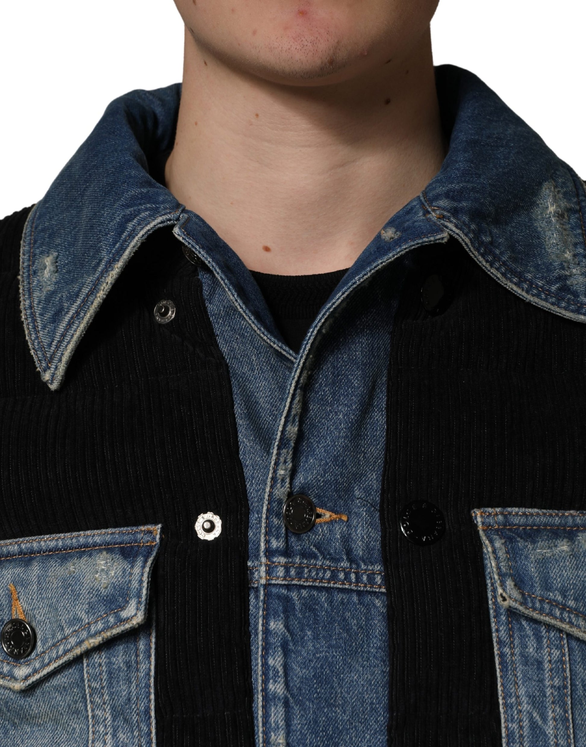Dolce & Gabbana Black Denim Jackets for Men additional view