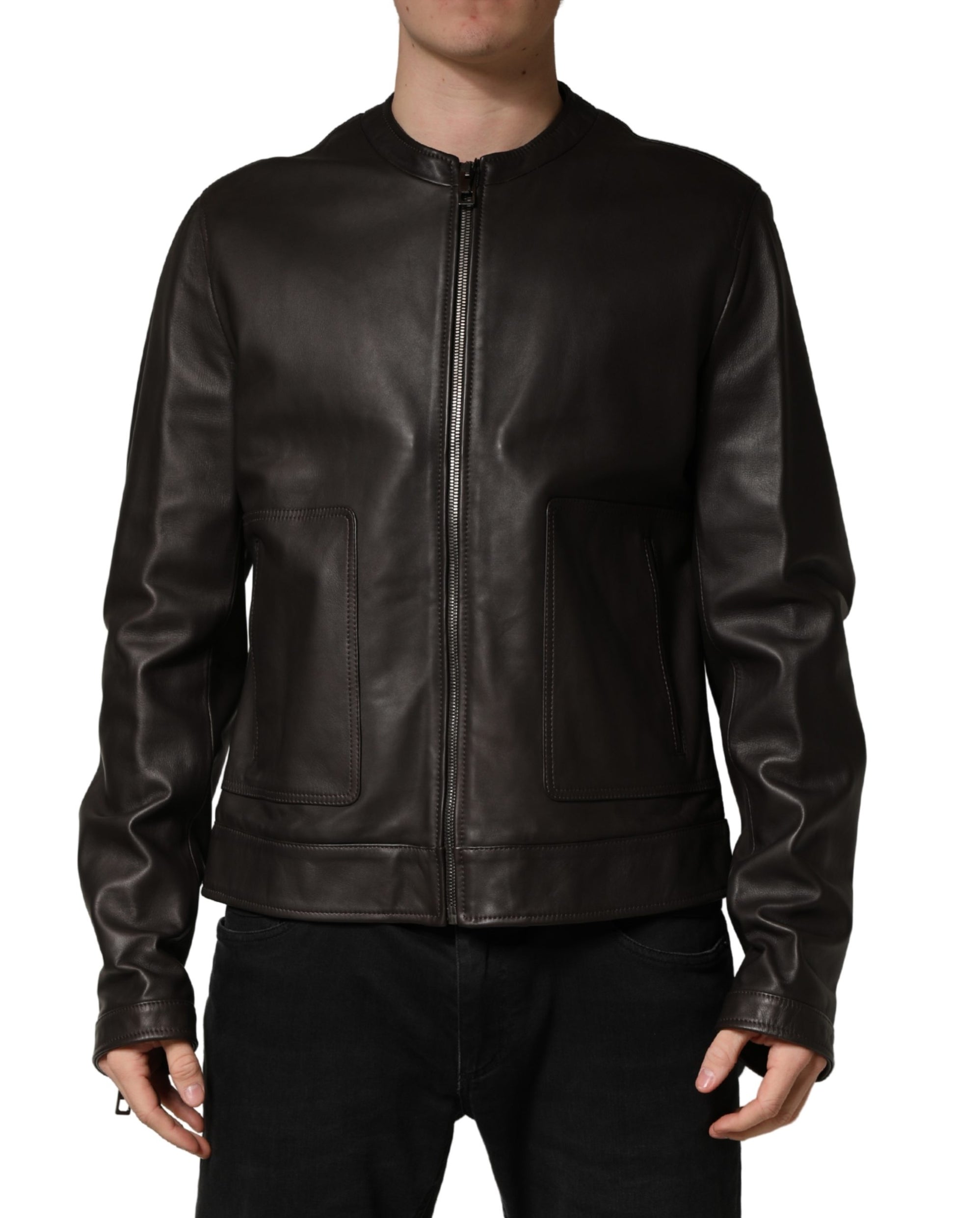 Dolce & Gabbana Black Biker Jackets for Men