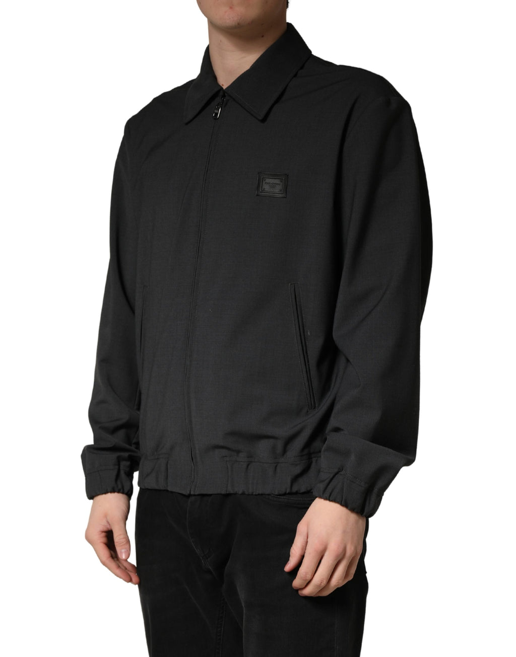 Dolce & Gabbana Black Bomber for Men detail view
