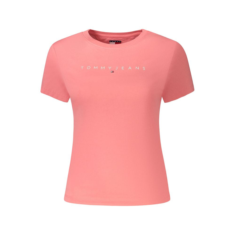 T-shirt rose en coton Tommy Hilfiger pour femme