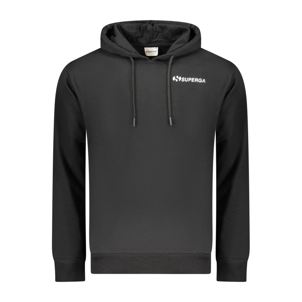 Superga - Sweat à capuche homme en coton noir
