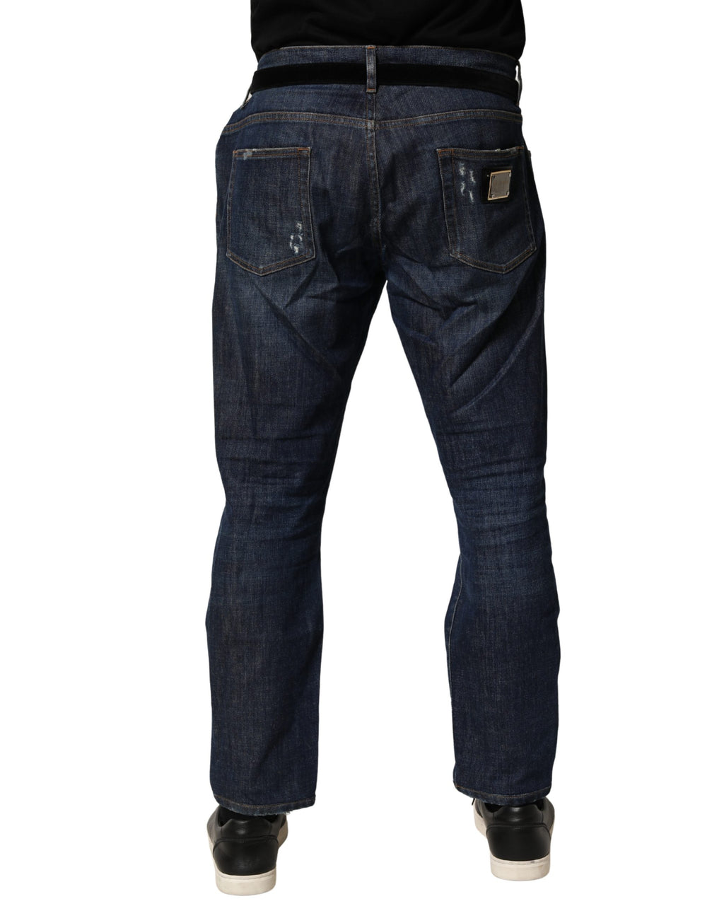 Dolce & Gabbana Blue Skinny Jeans for Men side view