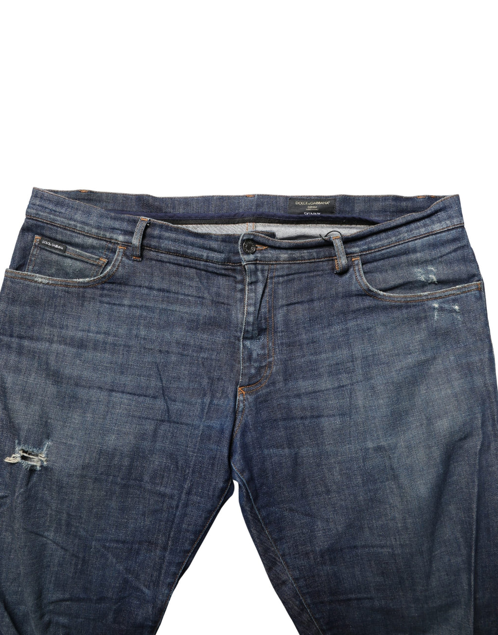 Dolce & Gabbana Blue Skinny Jeans for Men additional view