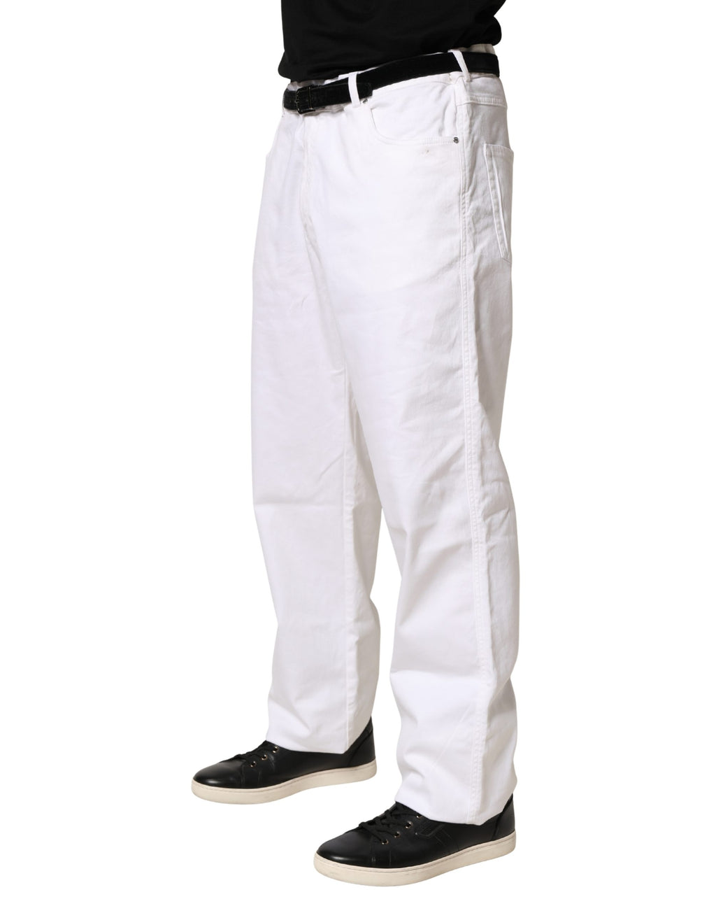 Paul & Shark White Straight Leg Jeans for Men detail view