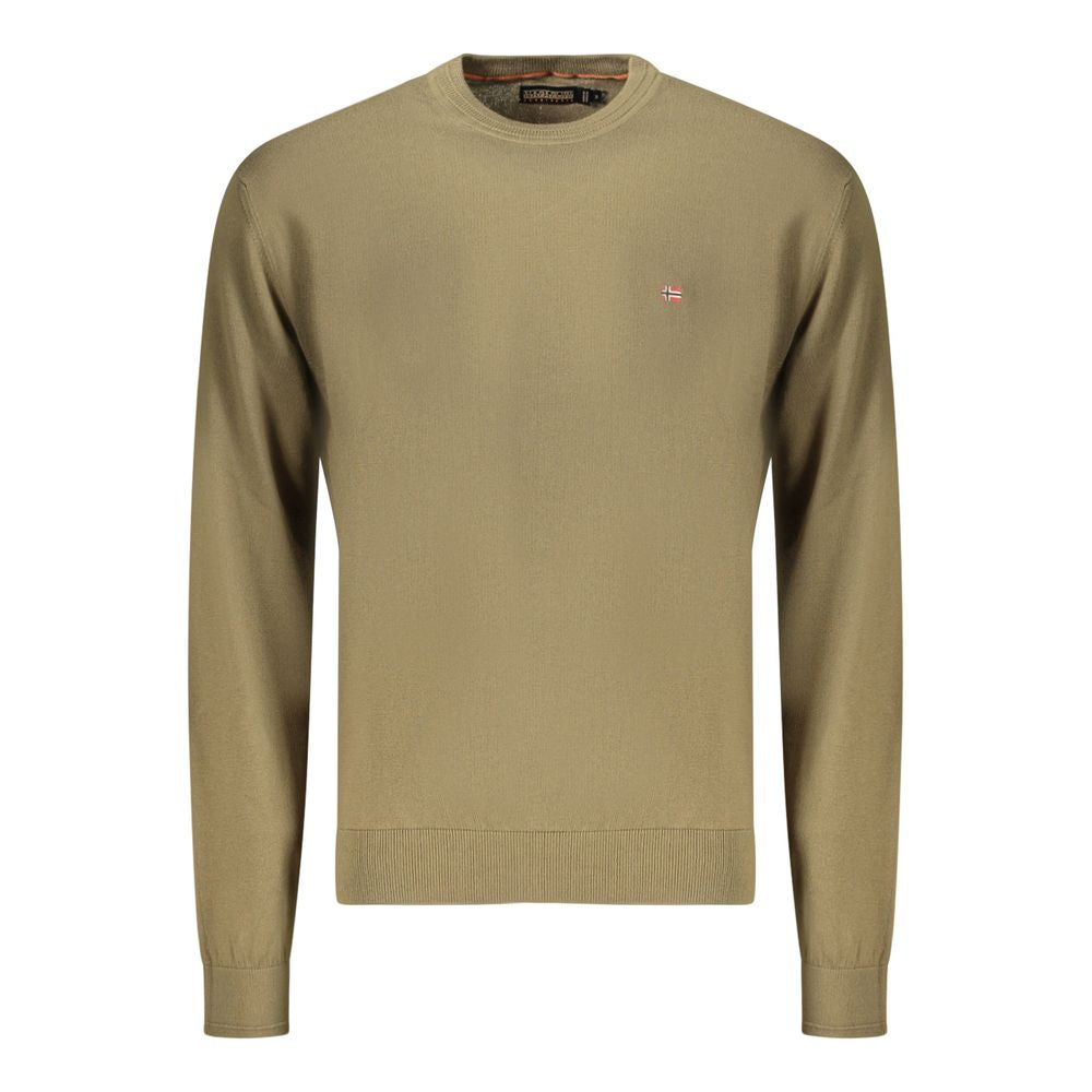 Chemise en coton à manches longues pour homme Napapijri vert