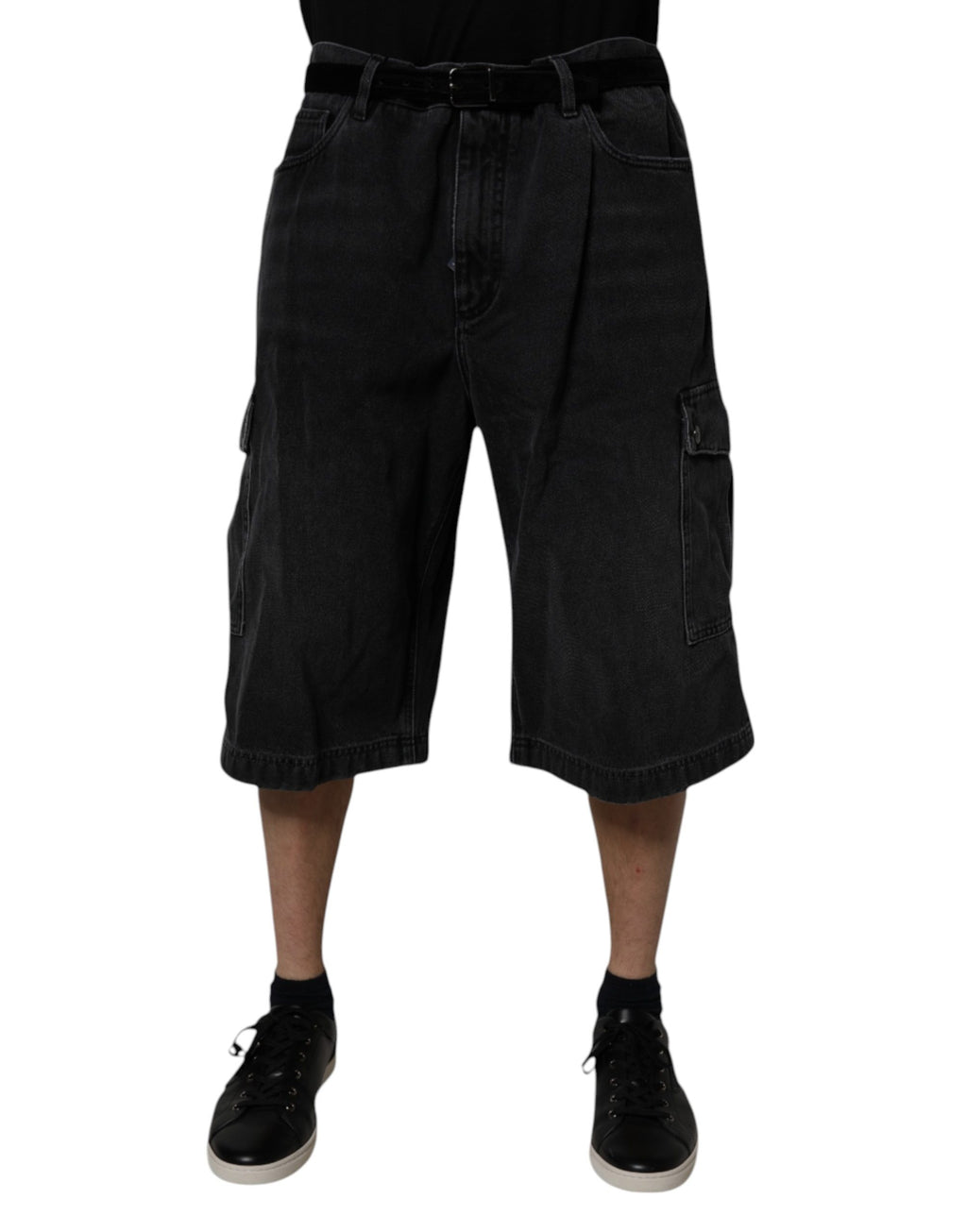 Dolce & Gabbana Black Bermuda for Men