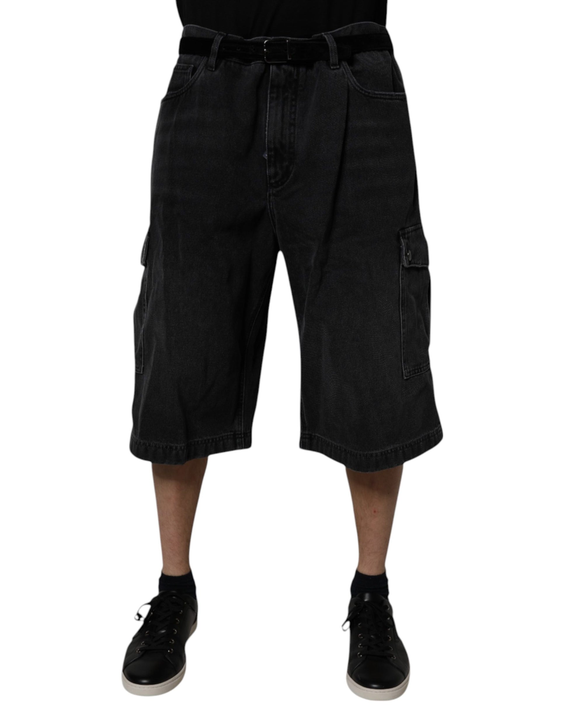 Dolce & Gabbana Black Bermuda for Men