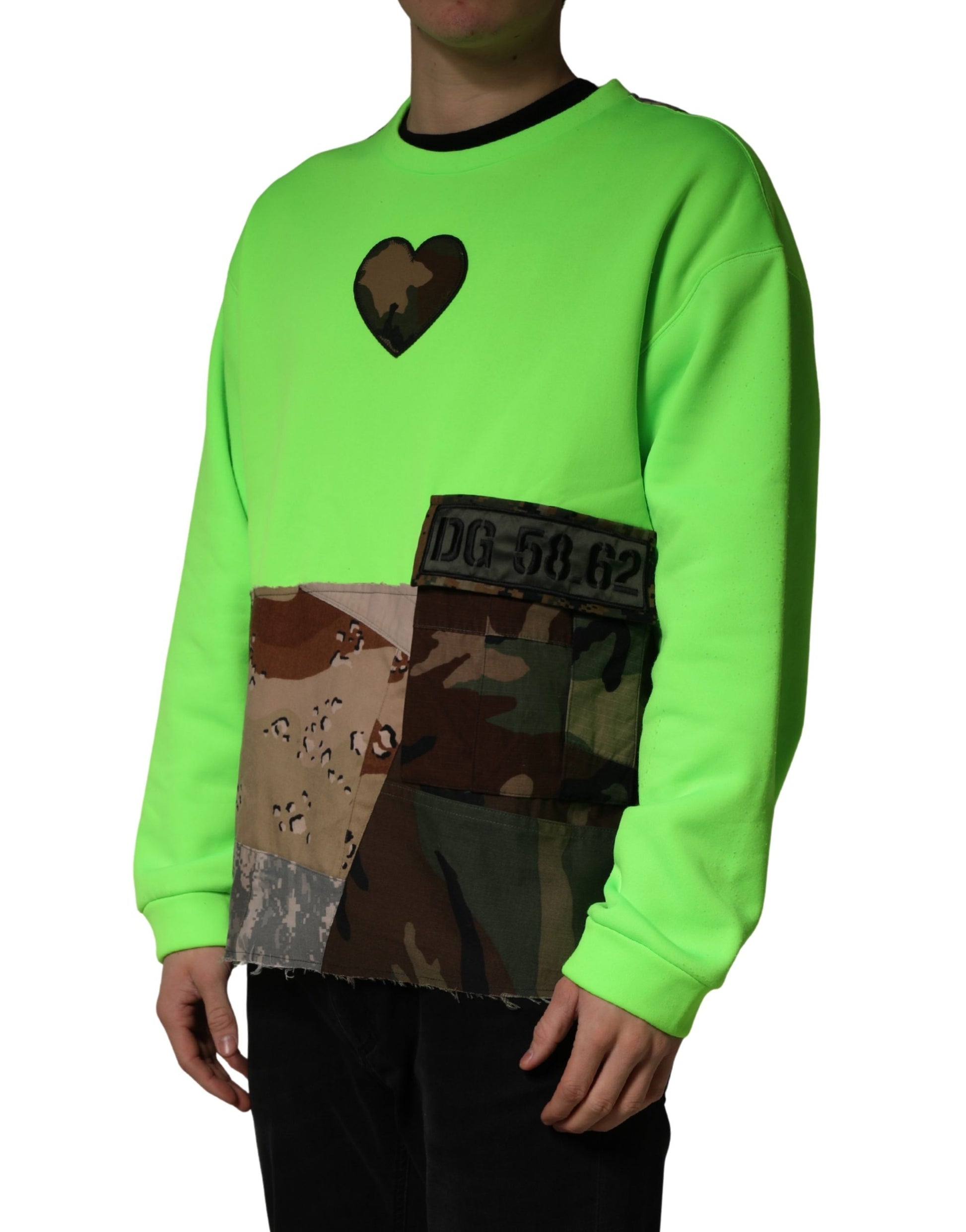 Dolce & Gabbana Green Sweatshirt for Men detail view