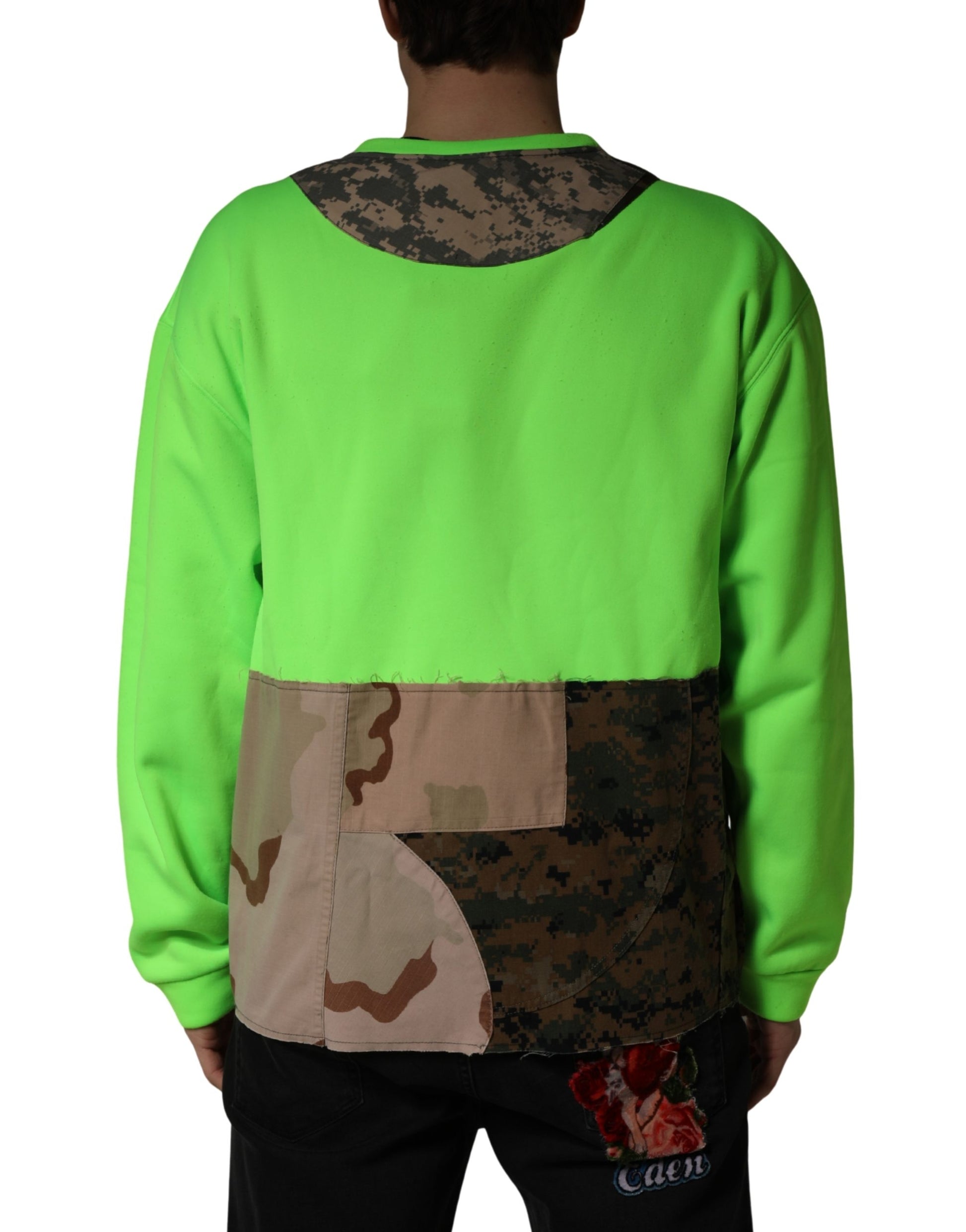 Dolce & Gabbana Green Sweatshirt for Men side view