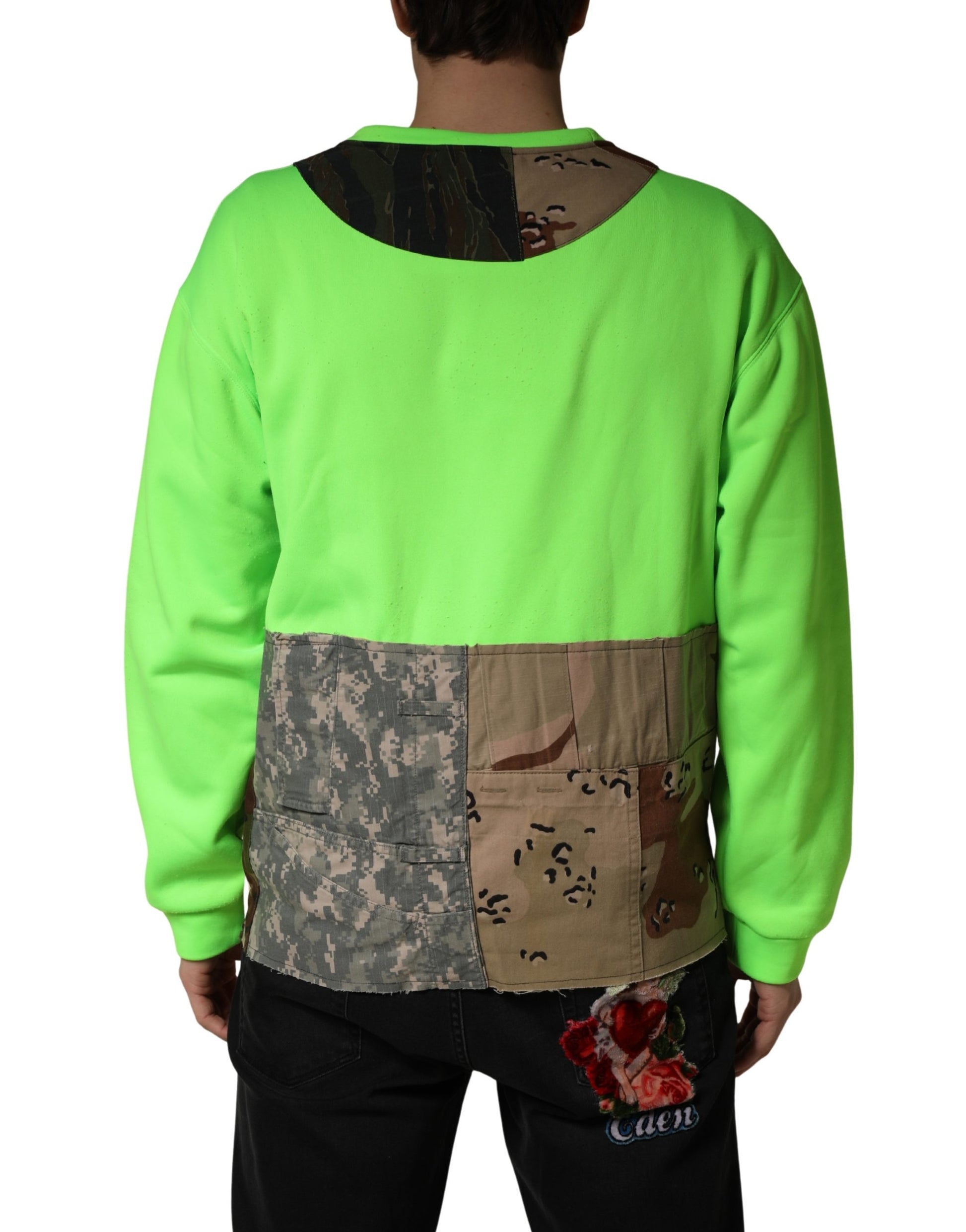 Dolce & Gabbana Green Sweatshirt for Men side view