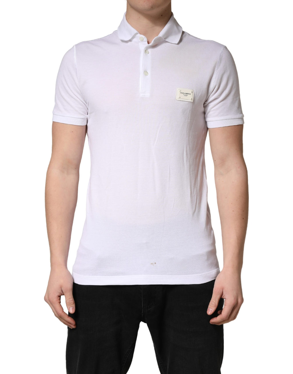 Dolce & Gabbana White Polo Shirt for Men alternate view