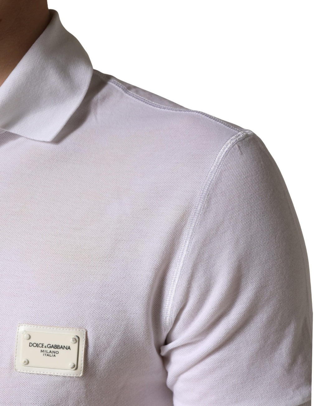 Dolce & Gabbana White Polo Shirt for Men additional view