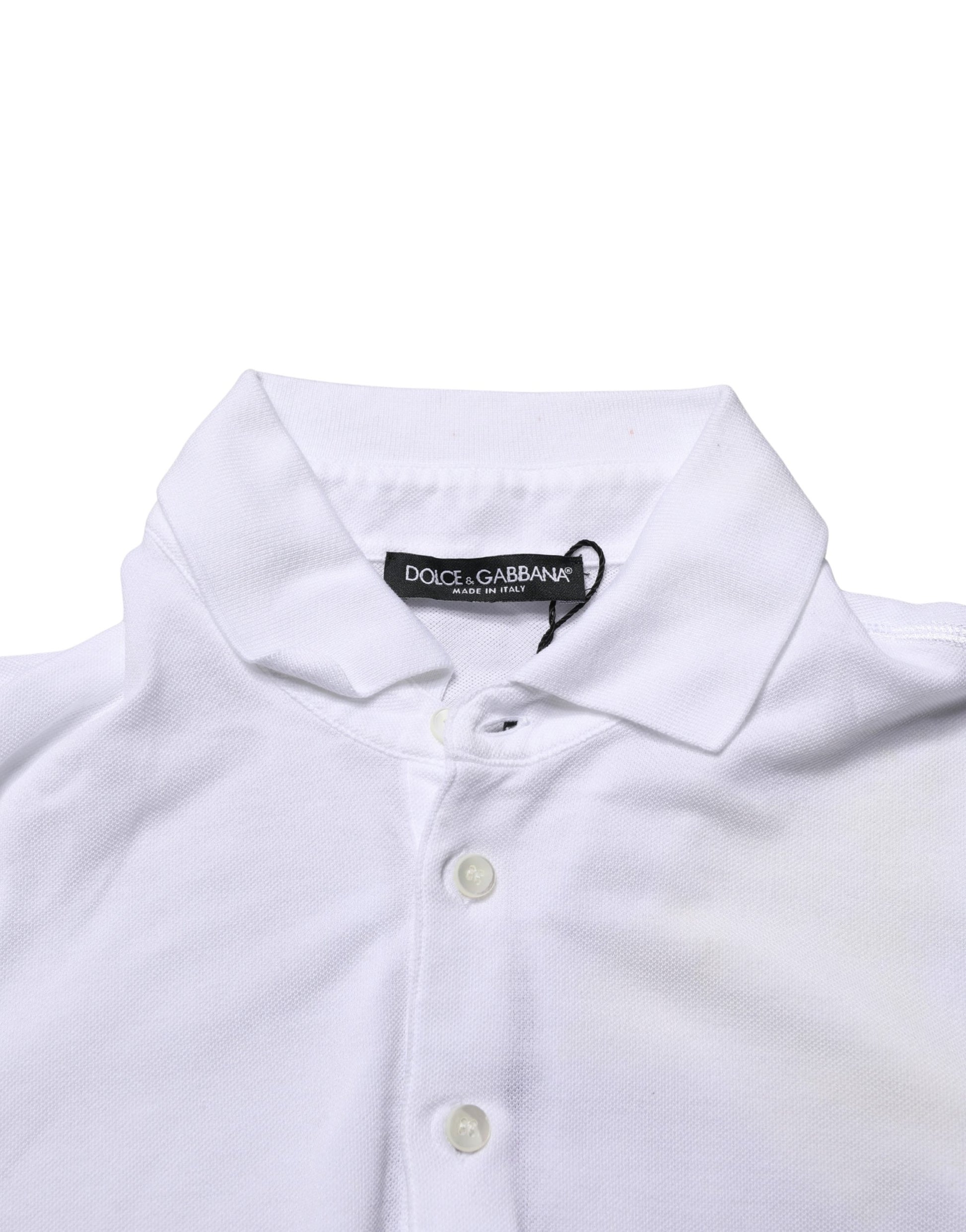 Dolce & Gabbana White Polo Shirt for Men additional view