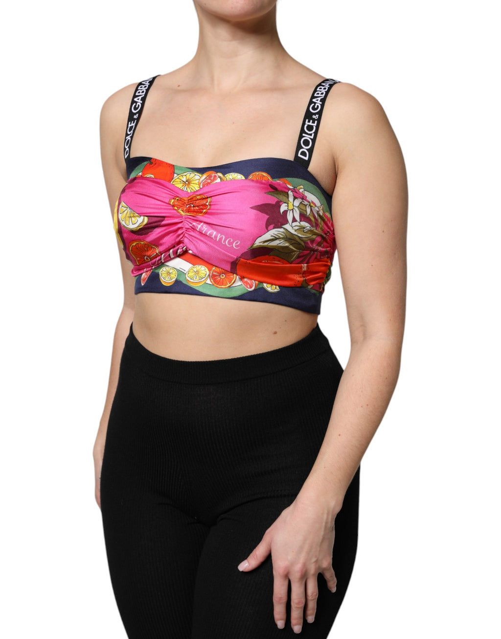 Dolce & Gabbana Multicolor Sleeveless T-Shirt for Women detail view