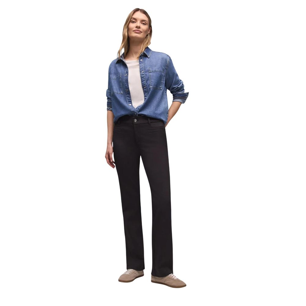 Pantalon noir en polyamide Street One