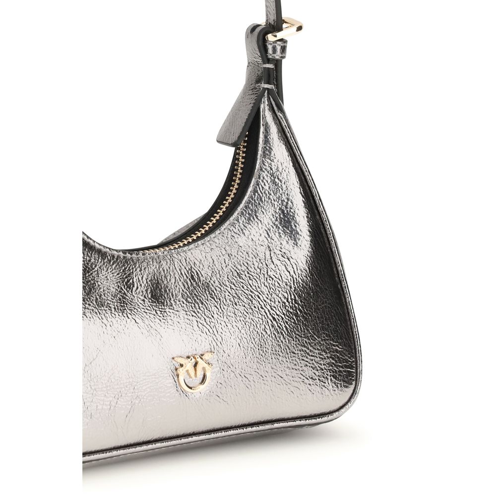 PINKO Silver Shoulder Bag for Women side view