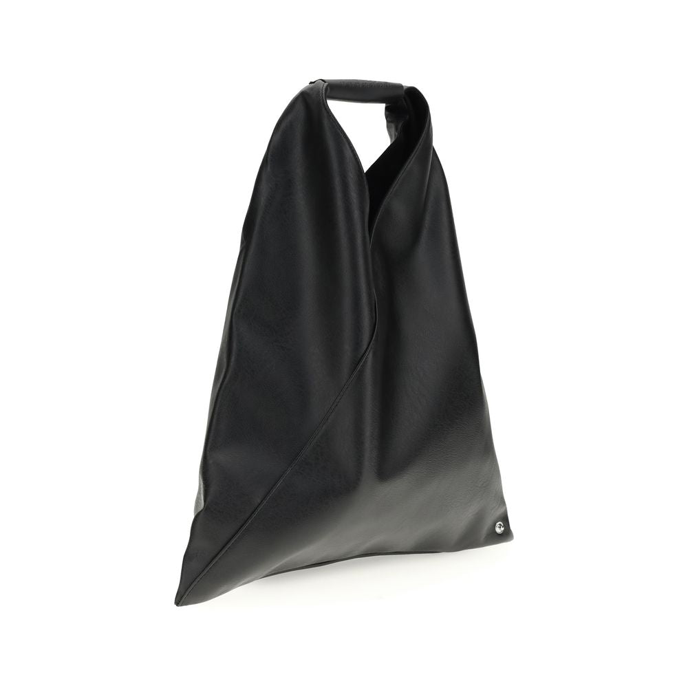 Sac à main MM6 en polyéthylène noir
