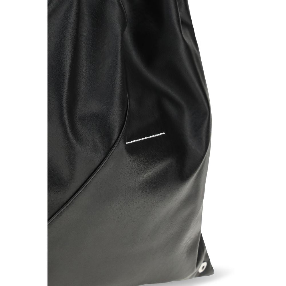 Sac à main MM6 en polyéthylène noir