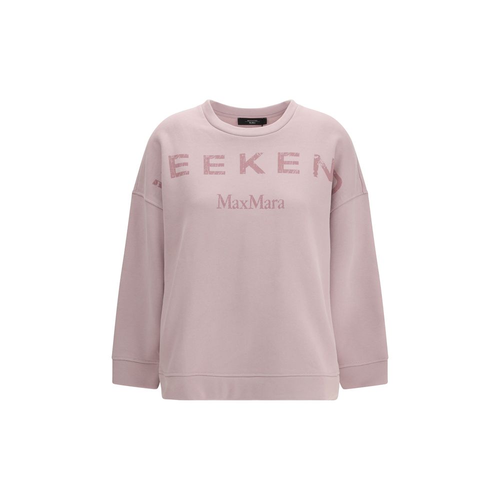 Sweat-shirt en coton violet Max Mara