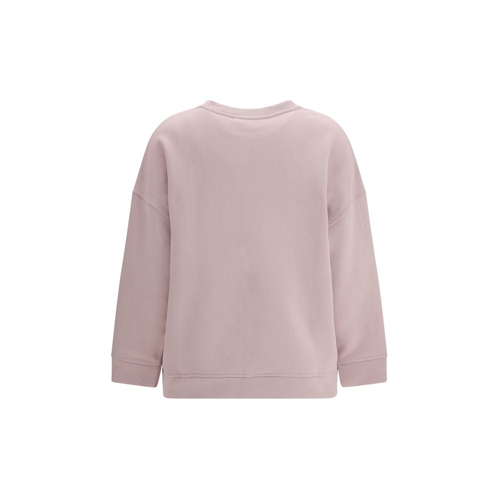 Sweat-shirt en coton violet Max Mara