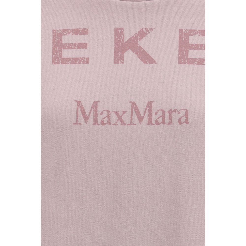 Sweat-shirt en coton violet Max Mara