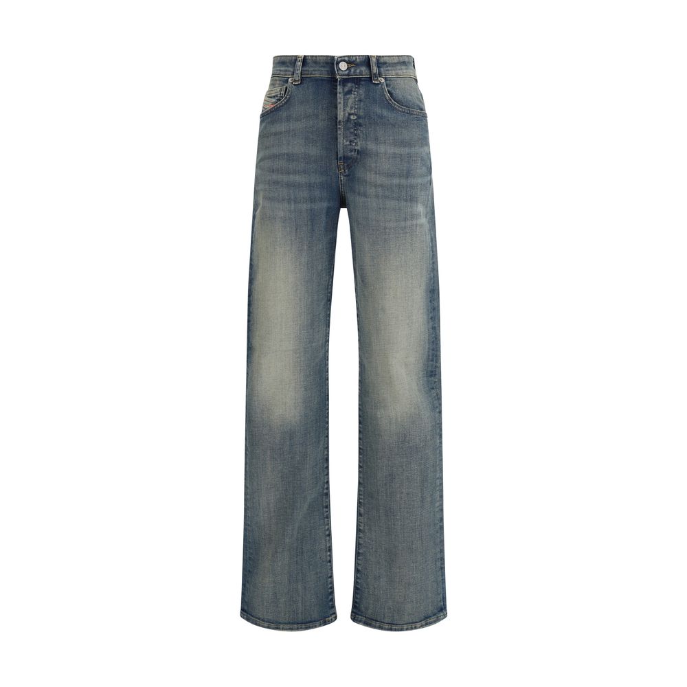Jean droit Diesel en coton bleu