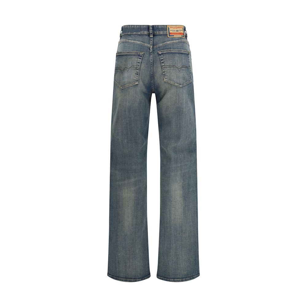 Jean droit Diesel en coton bleu