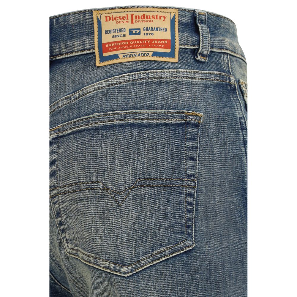 Jean droit Diesel en coton bleu