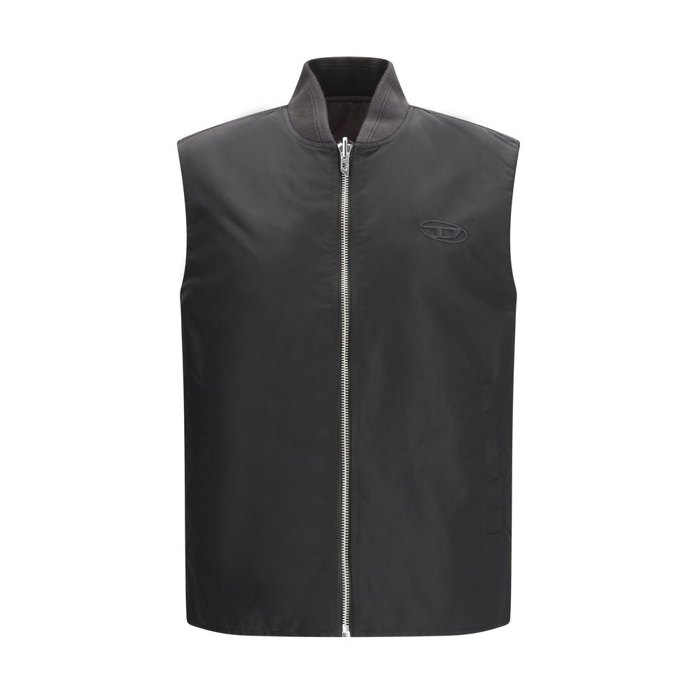 Diesel Brown Sleeveless Jacket for Men