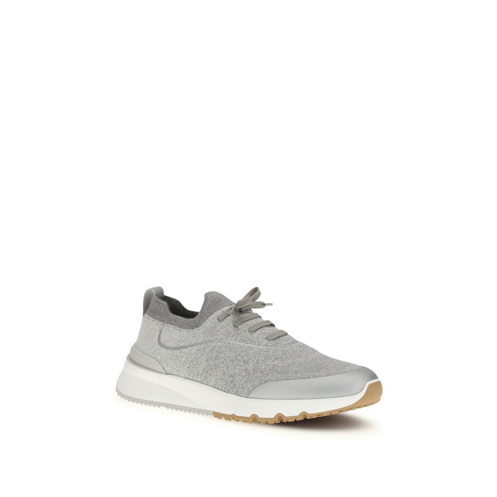 Brunello Cucinelli Grey Athletic Sneakers for Men alternate view