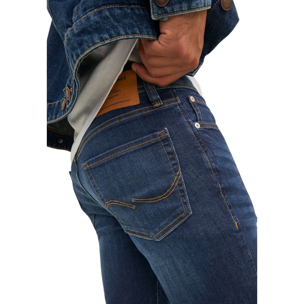 Jack Jones Blue Skinny Jeans for Men side view
