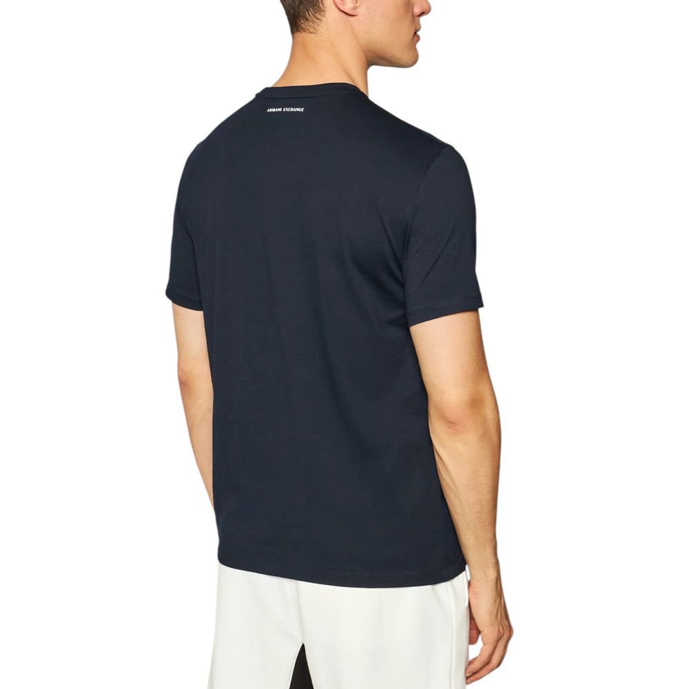 Armani Exchange Blue T-Shirt for Men side view