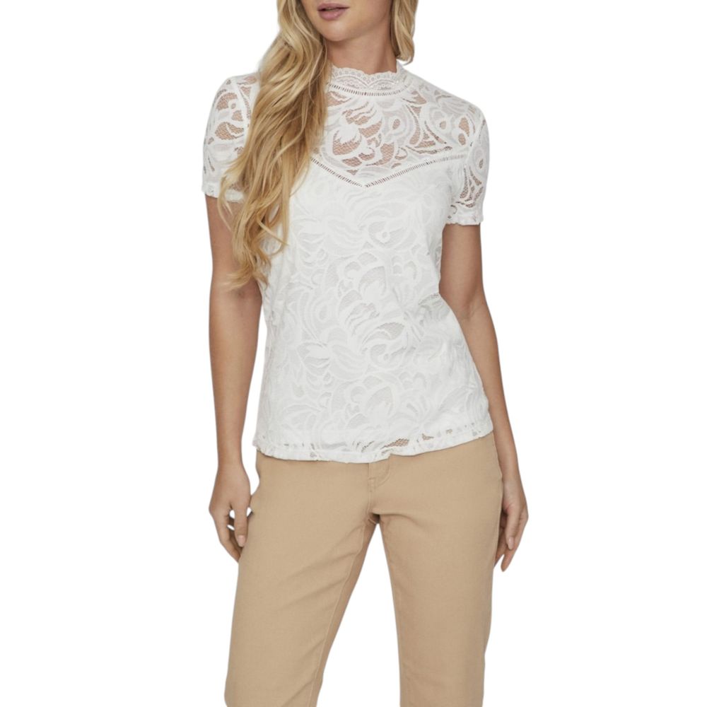 Vila Clothes White T-Shirt for Women detail view